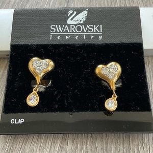 Swarovski clip earrings